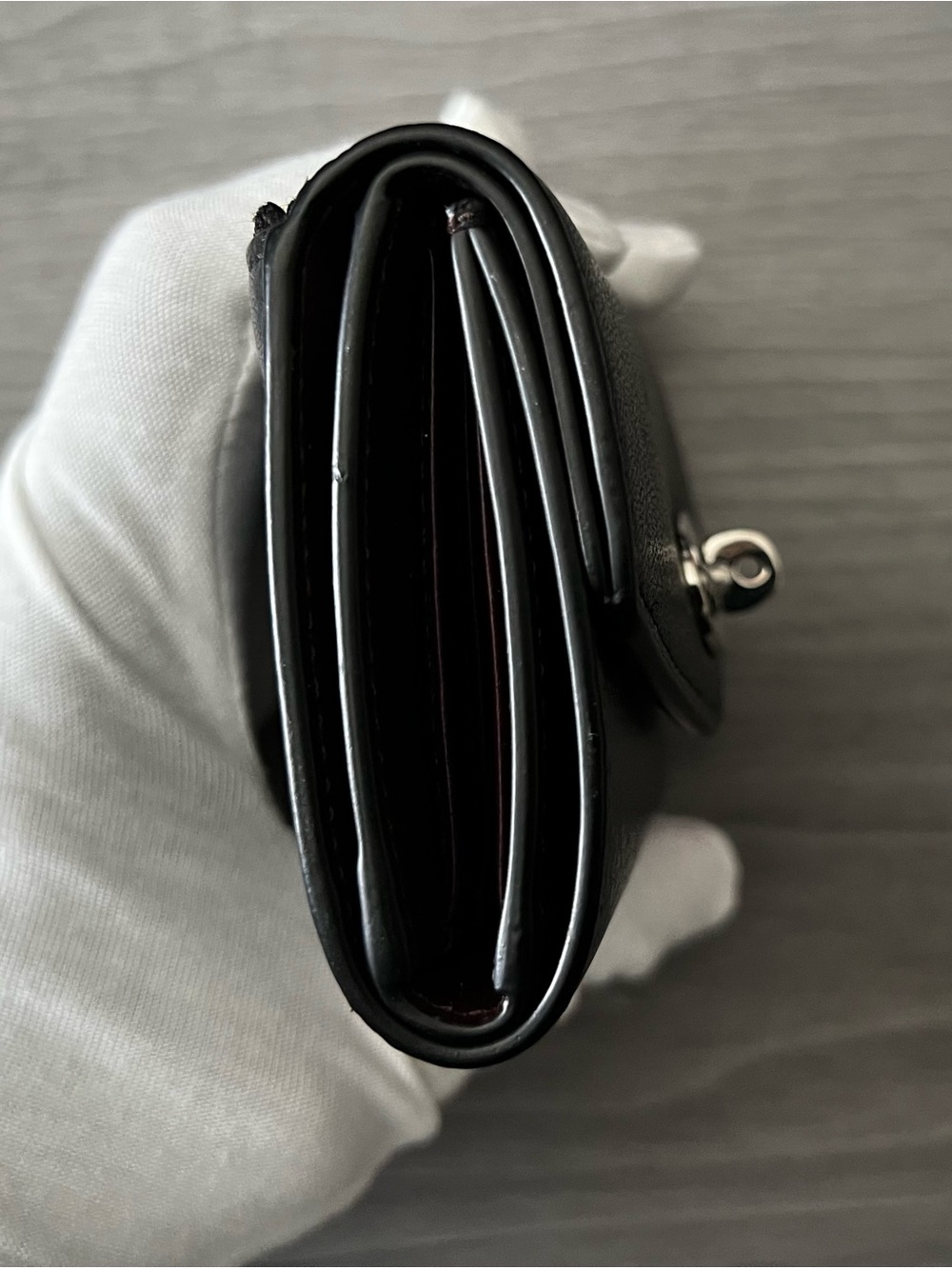 Mulberry Black Darley Folded Wallet - High Shine Leather - Picture 9 of 12